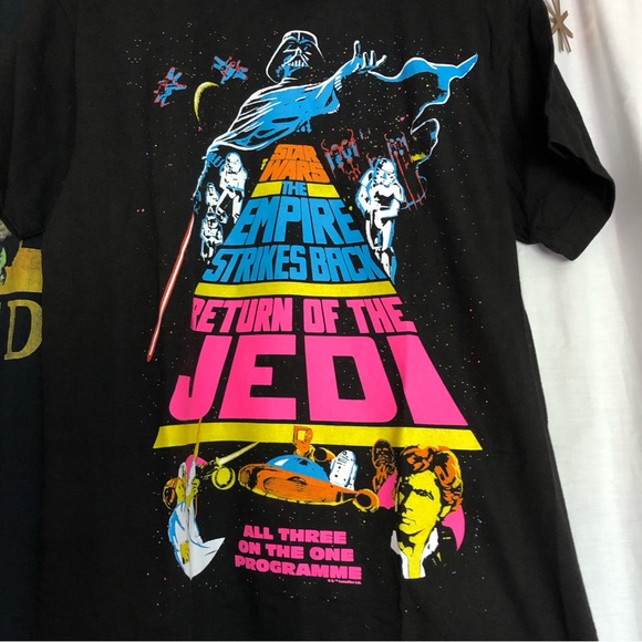 Black Grogu “The Child” & Star Wars Movie Crawl Shirt - Picture 4 of 6